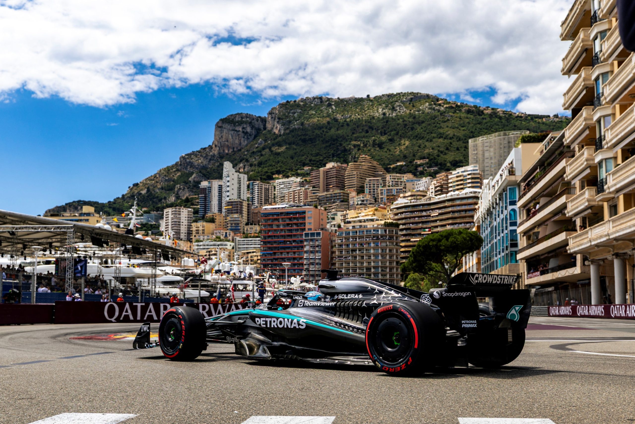 Mercedes uzņemas pilnu atbildību par Džordža Rasela sodiem Monako Grand Prix izcīņā