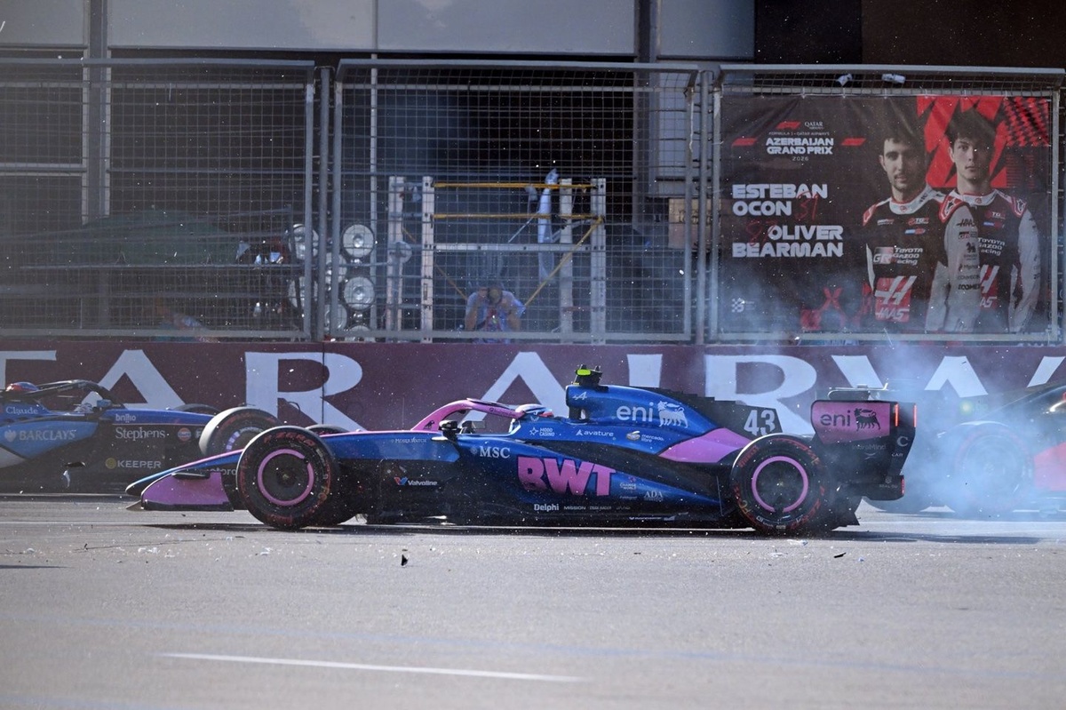Colapinto saņem piecu vietu soda punktus pēc avārijas Baku GP