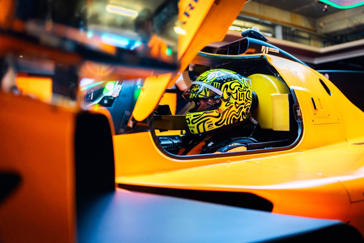 F1 čempions Norris pabeidz pirmo pilno testu McLaren Le Mans Hypercar