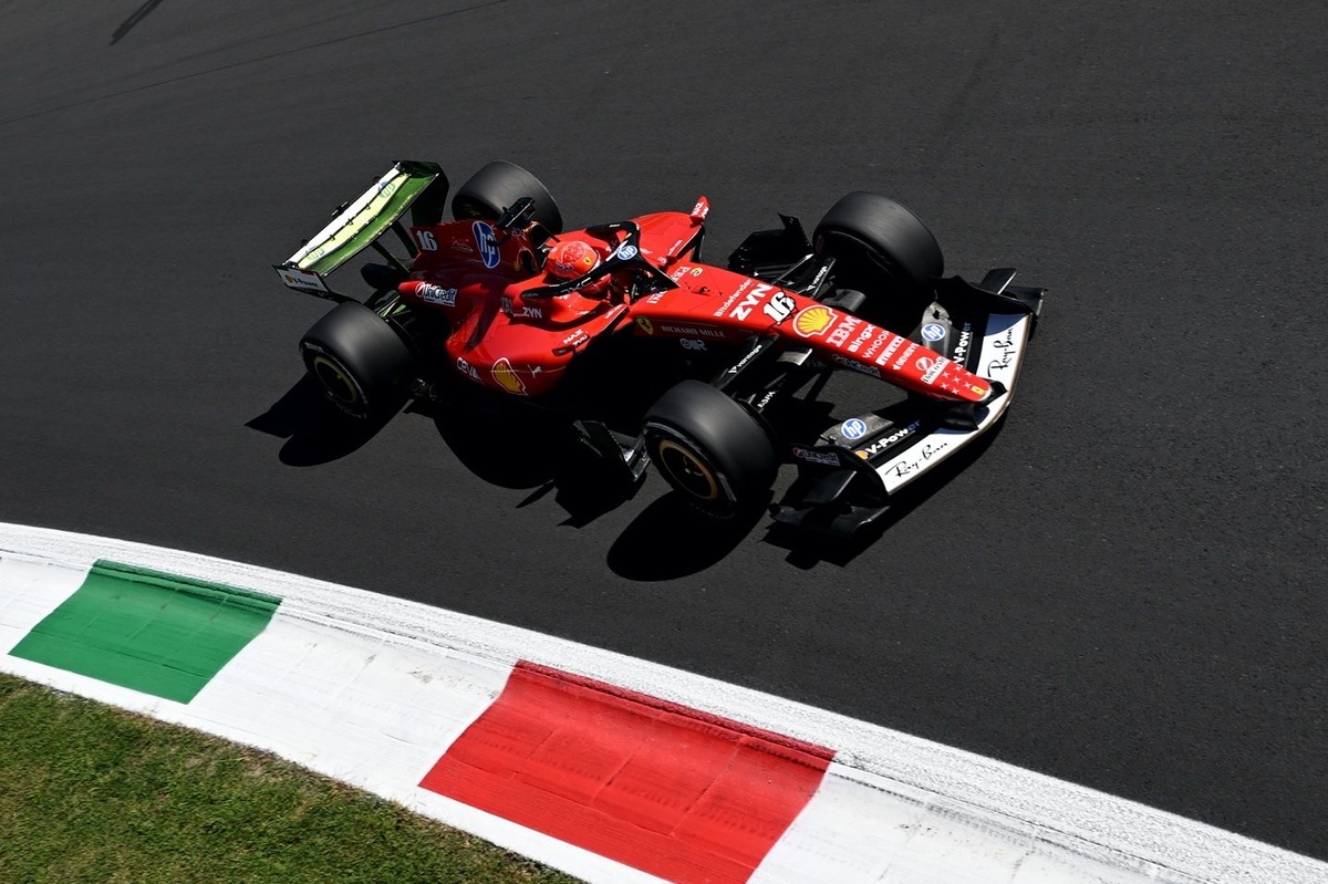 F1 Itālijas GP: Leclerc un Ferrari izcīna 1-2 rezultātu pirmajā treniņā