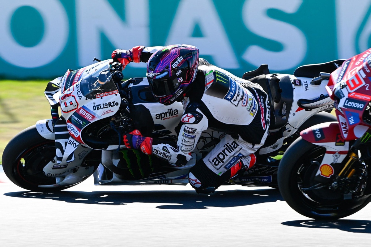 Jorge Martin piedzīvo kritumu San Marino GP dēļ roku muskuļu problēmām