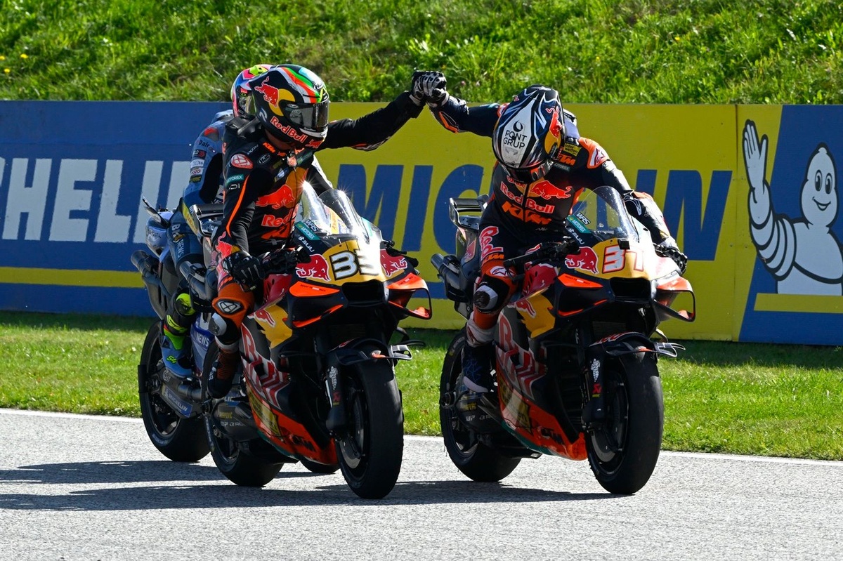 Pedro Acosta izcīna savu pirmo MotoGP uzvaru Austrijas Grand Prix sacensībās
