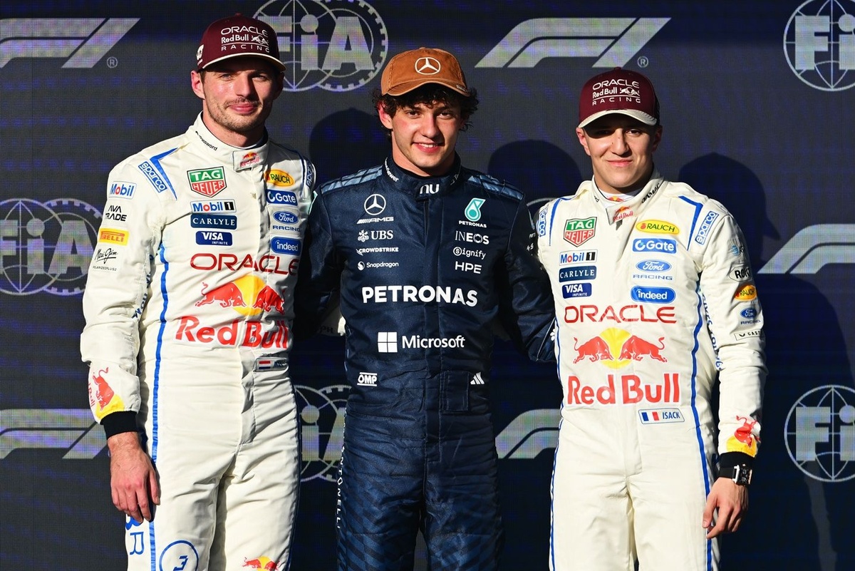 Kimi Antonelli iegūst pirmo pole pozīciju pēc vasaras pārtraukuma