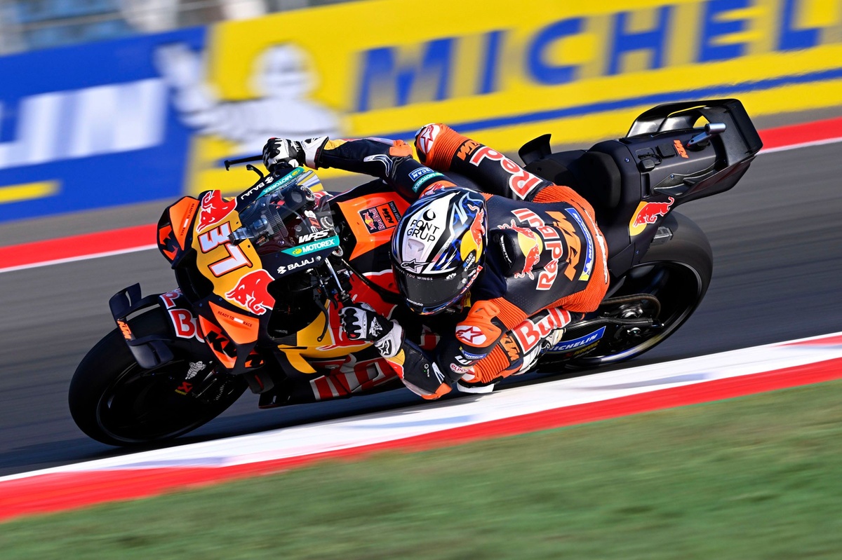 Pedro Acosta piedāvā jaunu ideju riepu spiediena uzraudzībai MotoGP